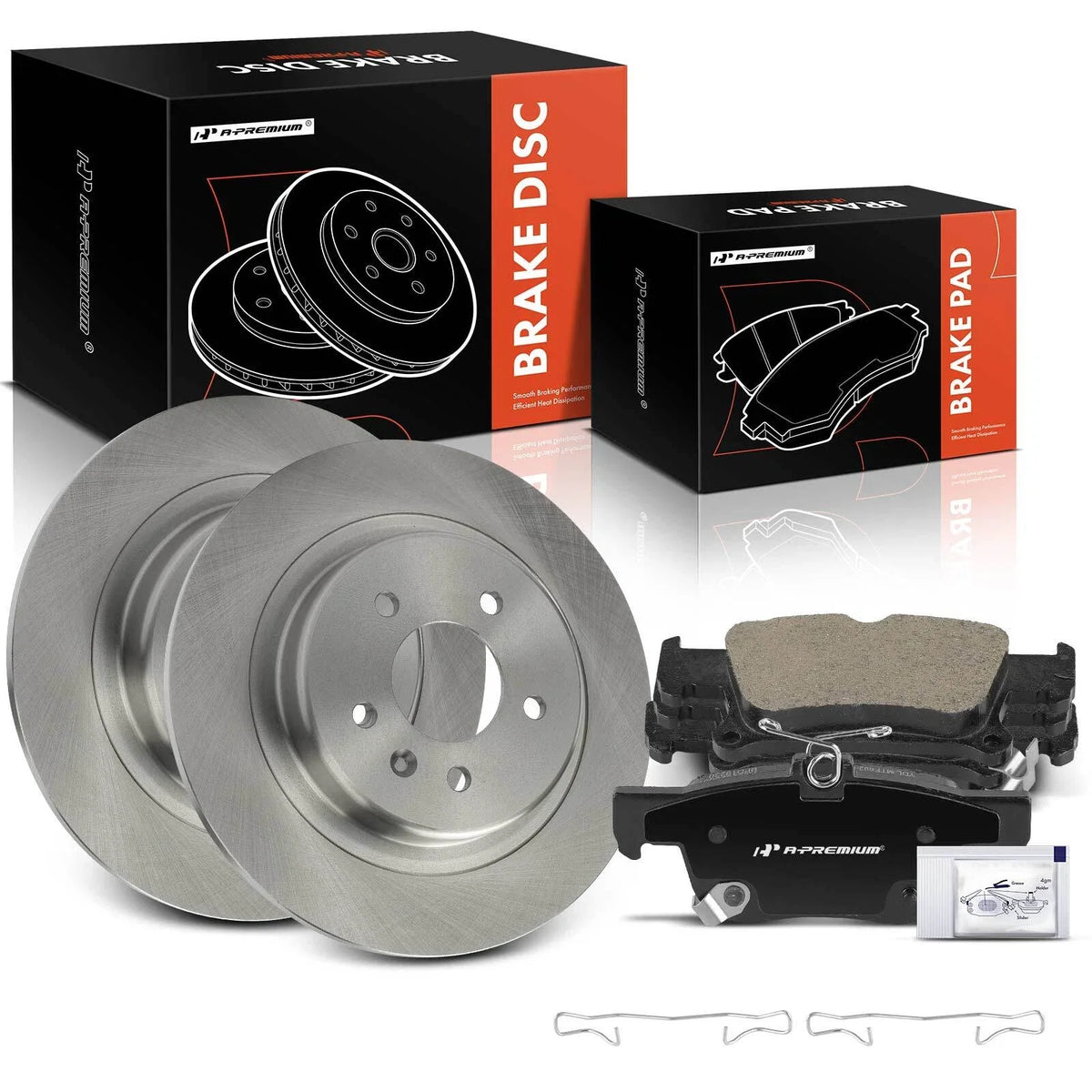 Rear Disc Brake Rotors & Ceramic Pads for Buick Envision (2016–2018)
