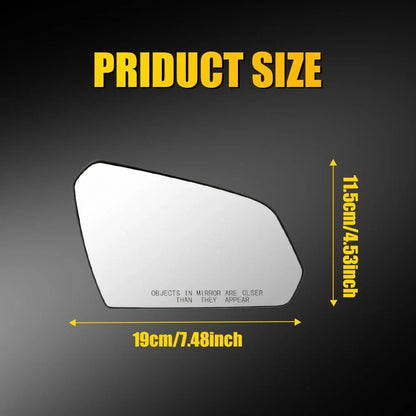 Heated Mirror Glass for Right Side Hyundai Sonata 2015-2019 w/ Spotter