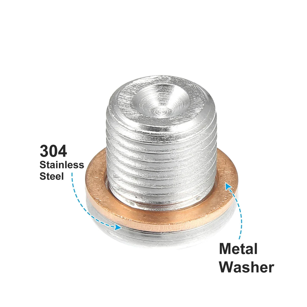 Engine Oil Drain Plug Screw & Gasket Assembly for Nissan