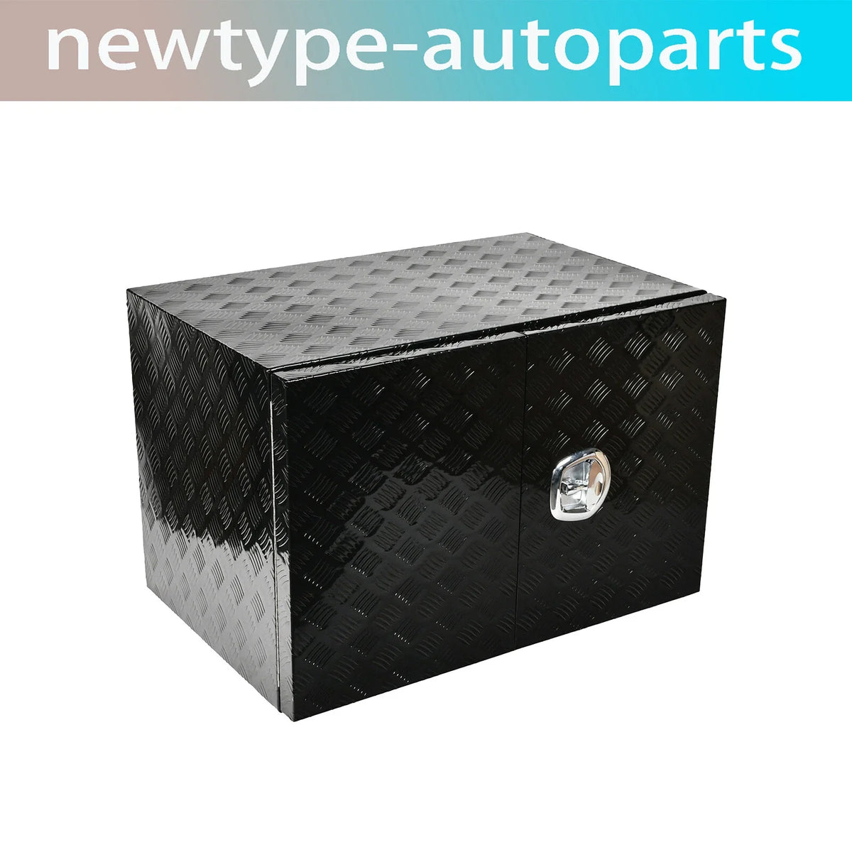 Aluminum Tool Box for Pickup Truck - Black Finish (36"x24"x24")