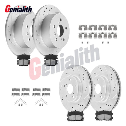 Disc Rotors and Ceramic Brake Pads for Lexus ES350 2007-2012 Front/Rear