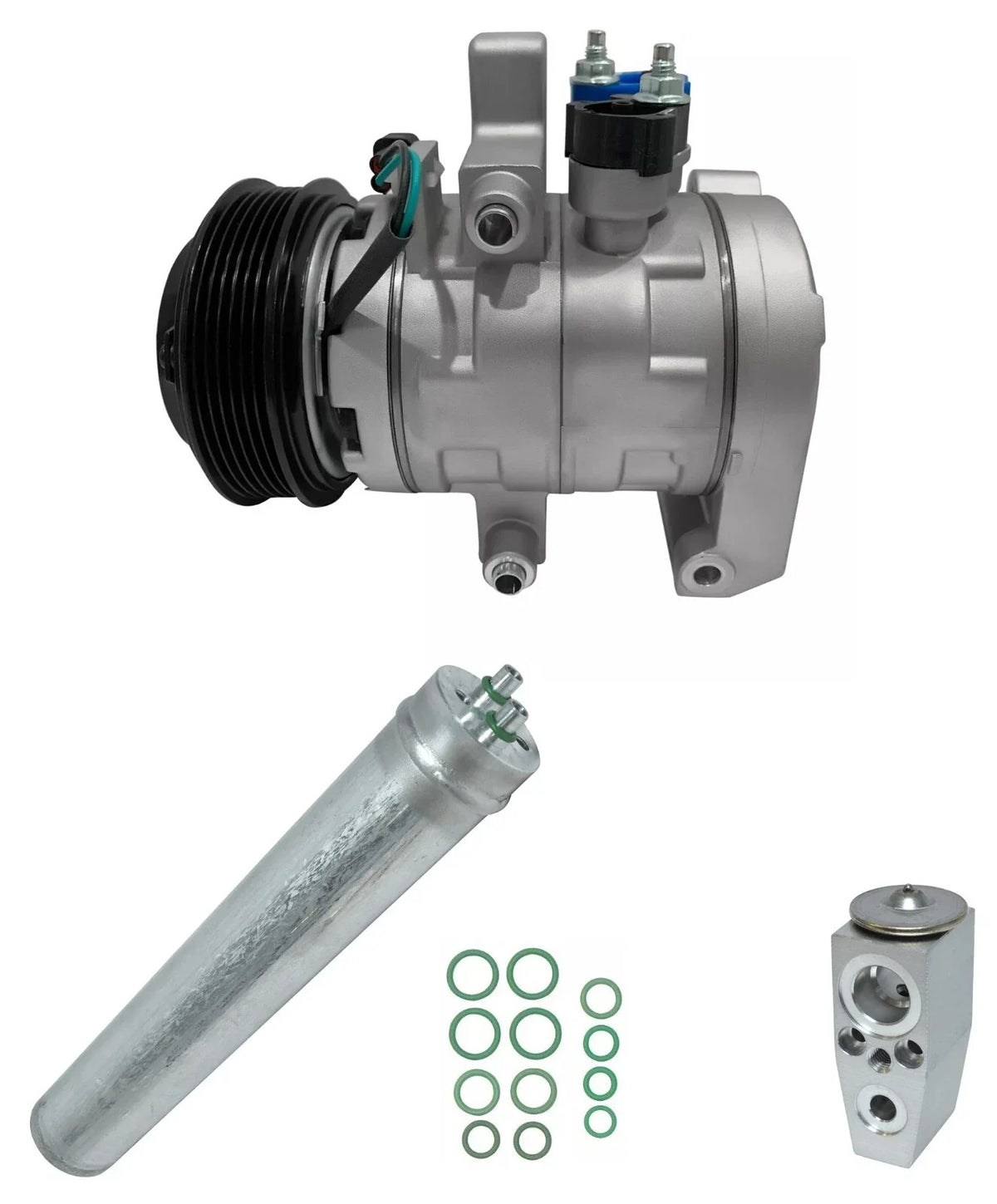 AC Compressor Kit Replacement for Ford Mustang 5.0L 5.2L V8 (2017–2023)