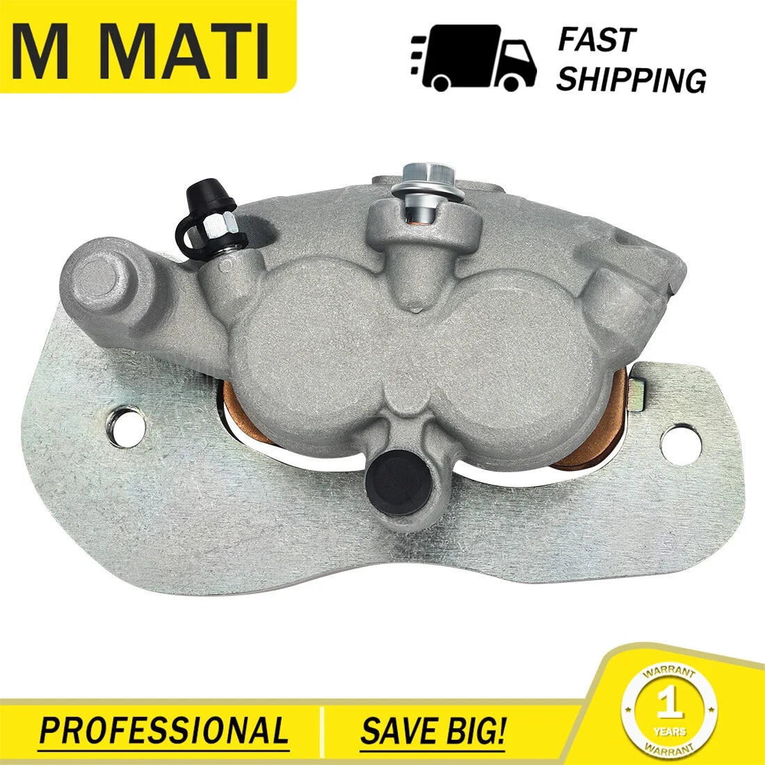 Rear Right Brake Caliper & Sintered Pads for Can-Am Commander 1000R 700 (2011–2023)