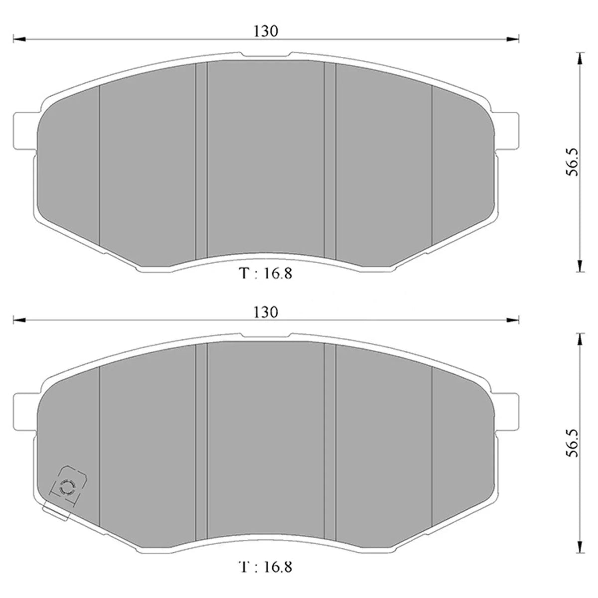 Front Brake Pads for Hyundai ix35 (2010-2015)