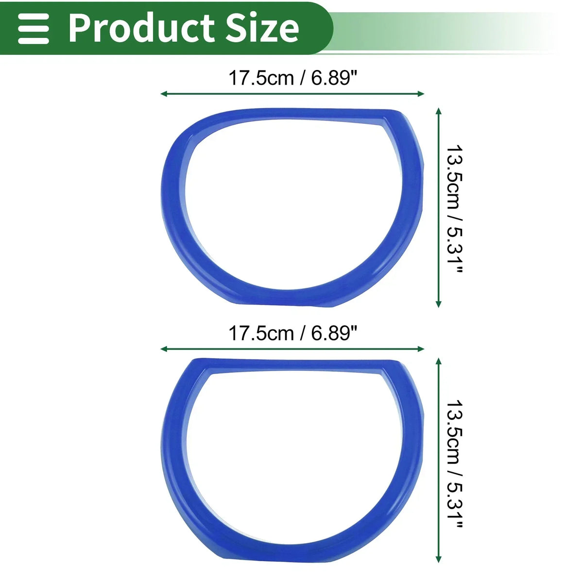 4 x Blue ABS Headlight Trim Bezels for Dodge Challenger (2015-2024)