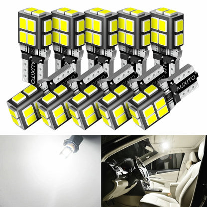 License Plate LED Bulbs T10 194 by AUXITO for Map & Side Marker (168 194 2825)