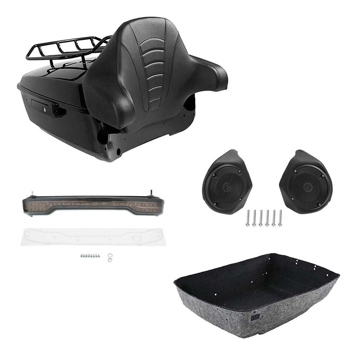 Light Speakers for Backrest Rack on Harley Touring 2014-2026