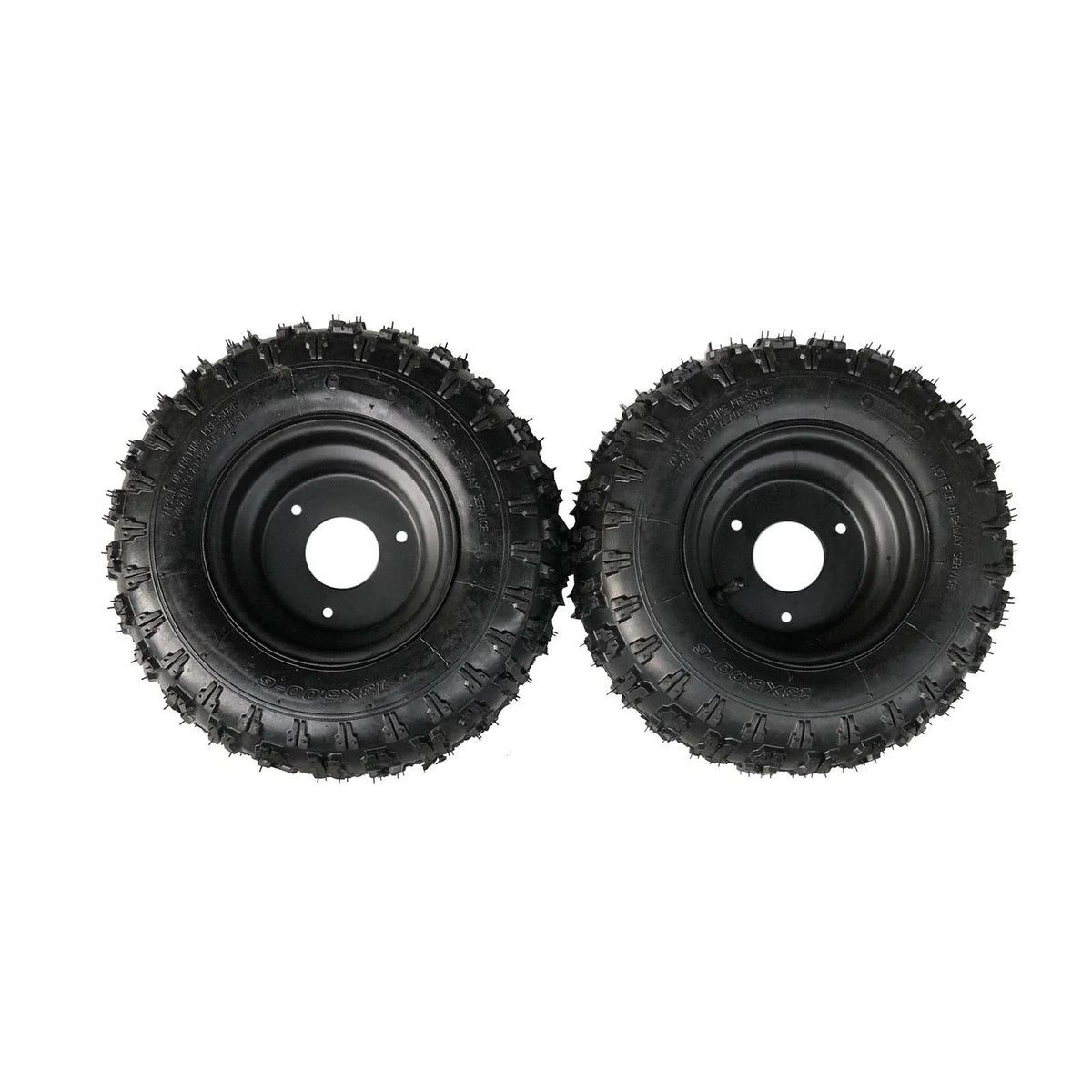 Wheel Tire Rim Assembly 6" for Quad Bike, Drift Trike, ATV, Go Kart - 2 Pack