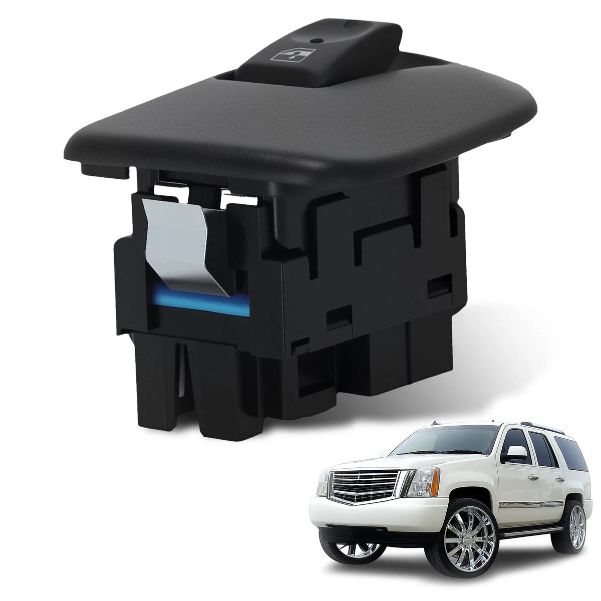 Rear Power Window Switch for Cadillac Escalade, GMC Yukon (2003–2006) 15180933