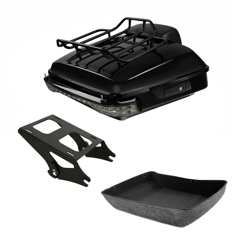 Trunk Backrest Pad Light Mount for Harley Touring FLHR 2014-2026