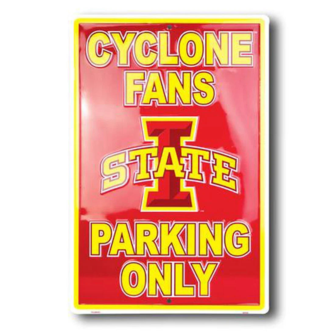 Reserved Parking Sign for IOWA State Cyclones (12"x18")