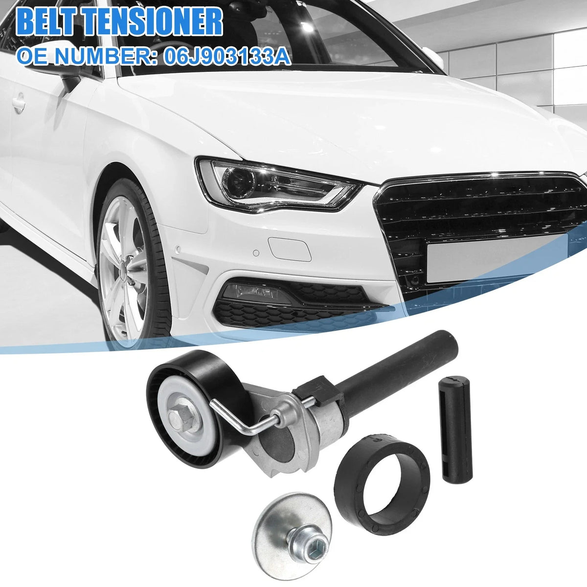 Accessory Drive Belt Tensioner Assembly for Audi A3 2.0L (2008–2013) No. 06J903133A