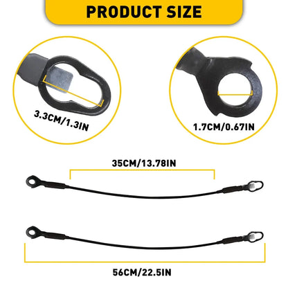 Set of 2 Tailgate Cables for Ford F150 F250 F350 (1983–1996)