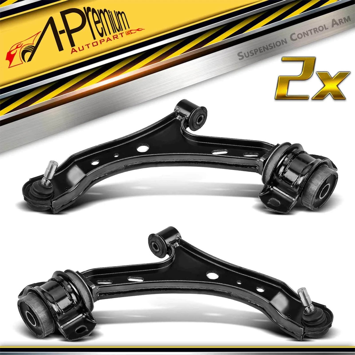 2X Front Lower Control Arm with Ball Joint for Ford Mustang (2005–2010)