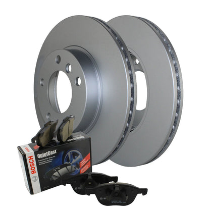 Front Brake Rotors and Pads Set (Bosch) for BMW E36 E46 E85 1992-2006