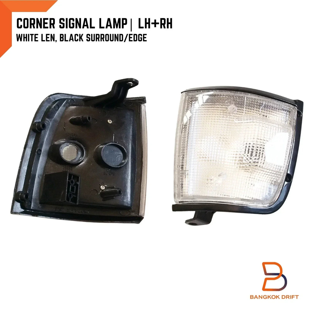 Front Corner Signal Light for Holden Rodeo (91-97) - White Lens, Black Trim