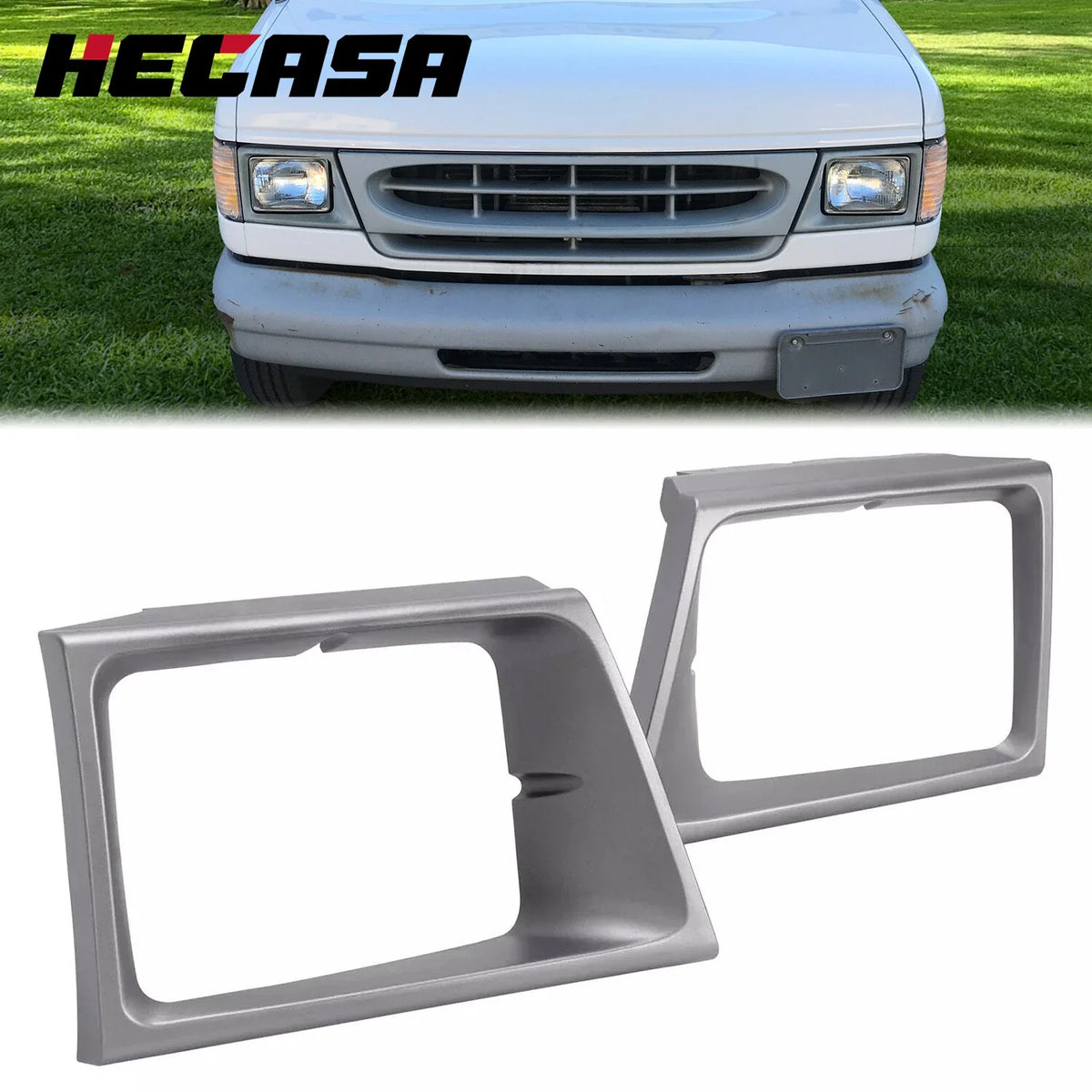 Headlight Bezel (1997-2002) for Ford E-150 E-250 E-350 Econoline #FO2512158