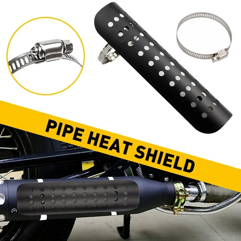 Heat Shield Cover for Exhaust Pipe Muffler - Universal Motorcycle