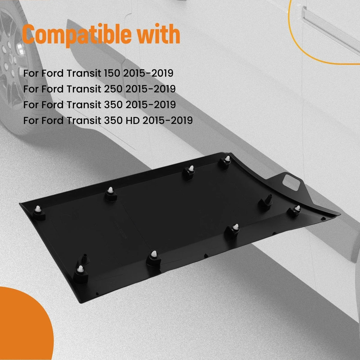 Rear Left Door Lower Molding Trim for Ford Transit 150 250 350 (2015–2019)