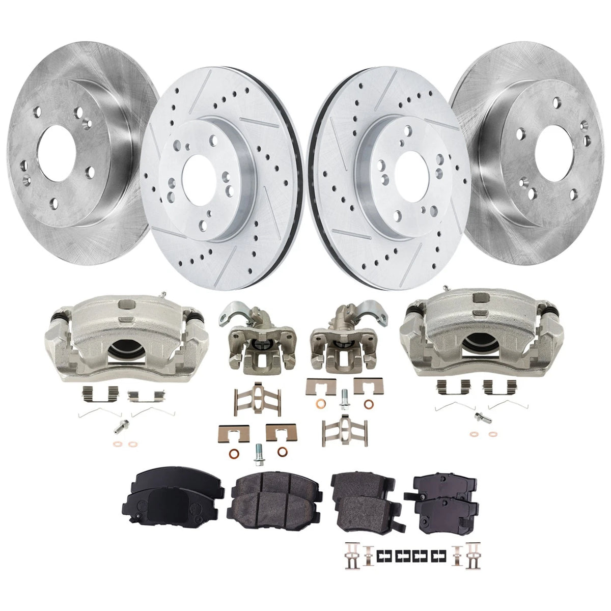 Set of 4 Brake Kit with Calipers for Honda Civic Acura ILX (2015)