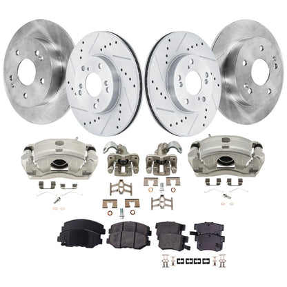 Set of 4 Brake Kit with Calipers for Honda Civic Acura ILX (2015)