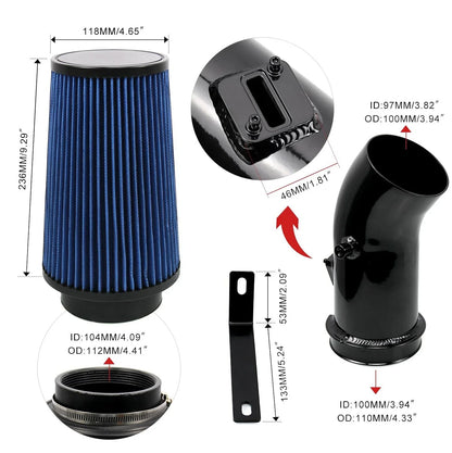 Oiled Filter Cold Air Intake Pipe Kit for 6.7L Ford Powerstroke 2011-2016