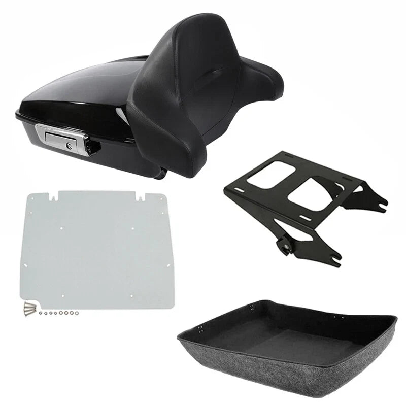 Trunk Mount Rack Base Plate, Chopped for Harley Touring Road King 2014-2026