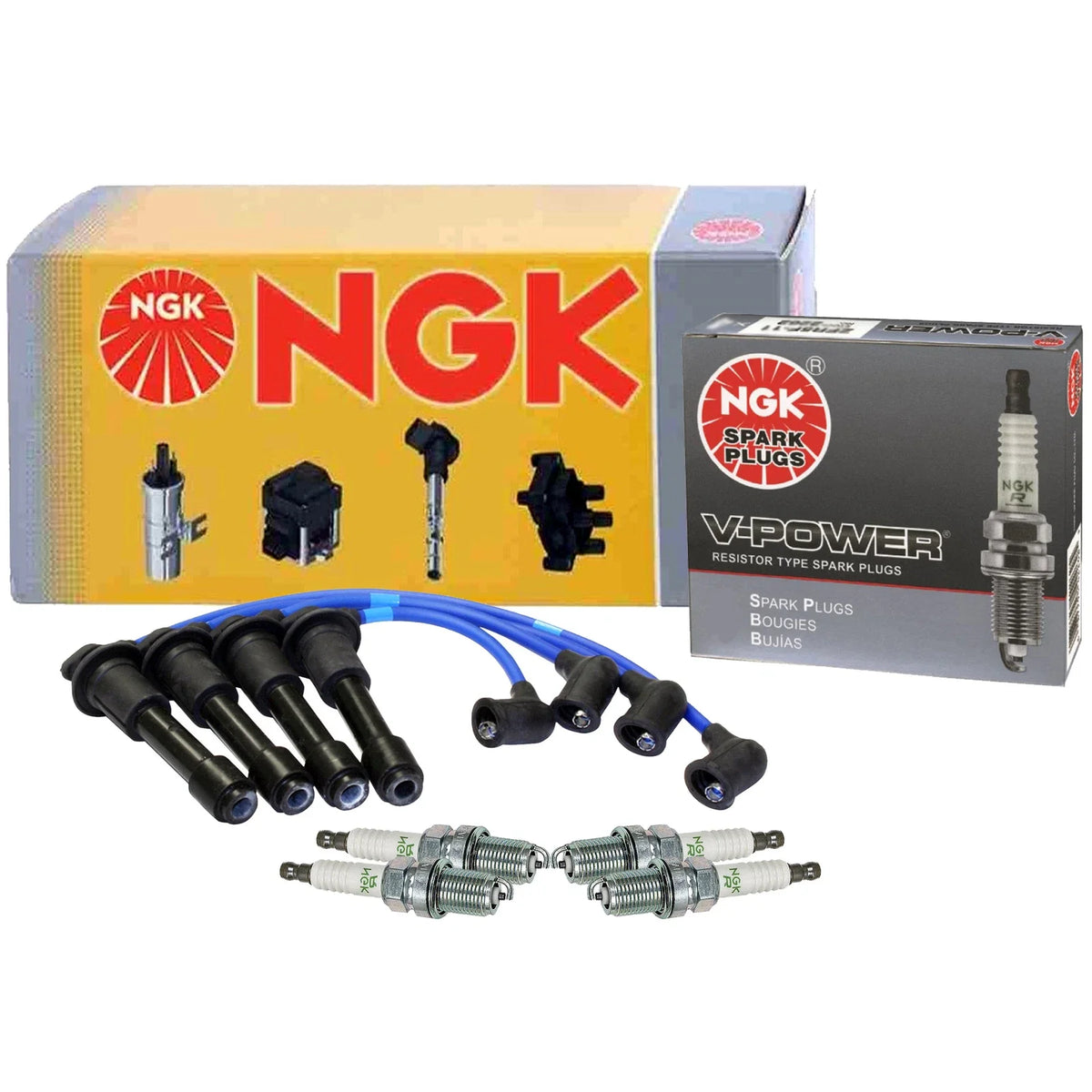 NGK Spark Plug Wire Set for Mazda Miata (1990–2005)