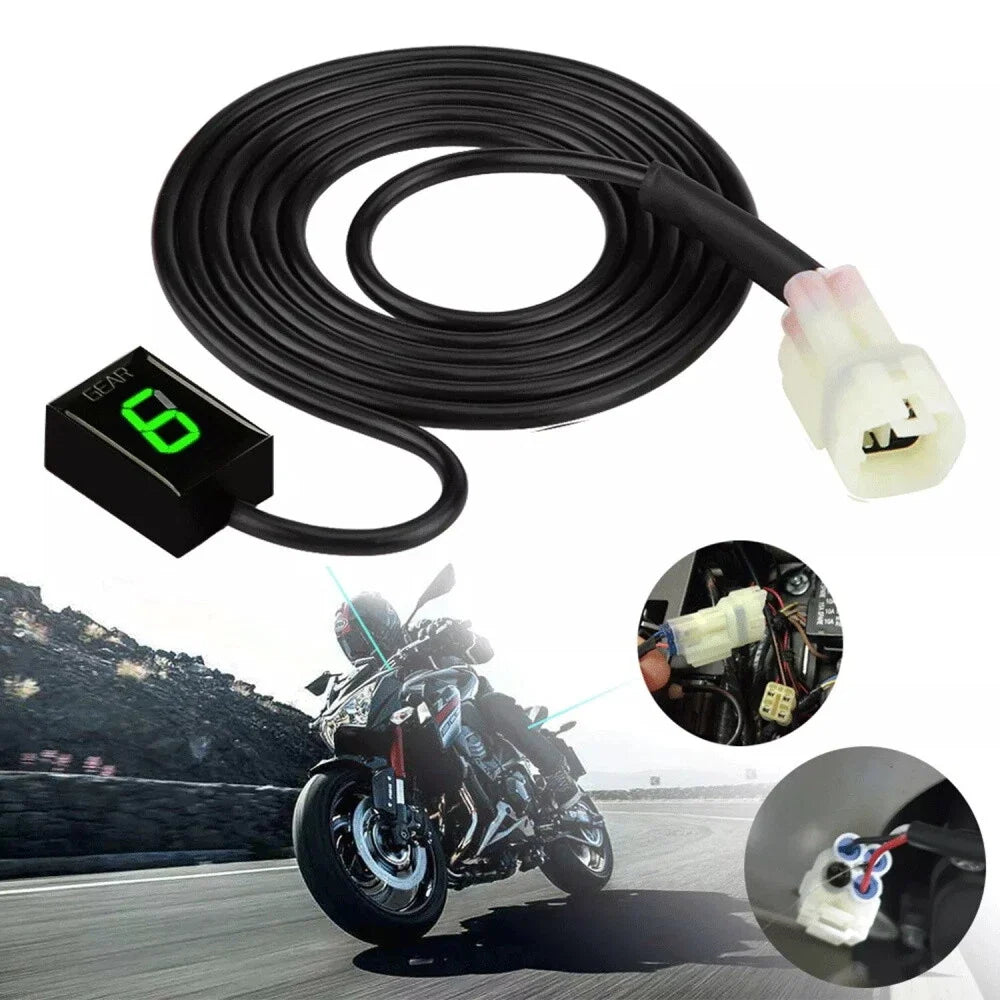 LED Gear Indicator in Green for Honda CBR600F CBR600RR CBR1000RR 2003-2019
