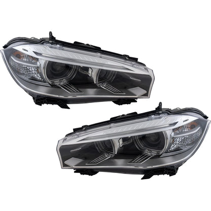 Xenon Headlight Set for BMW X5 (2014–2018) w/ Adaptive Lamps