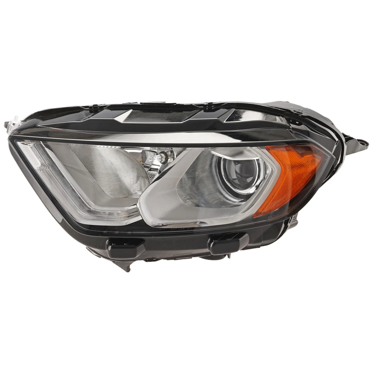 Left Headlight for Ford EcoSport (2018–2022) Halogen with Bulb CAPA Chrome