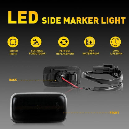 Smoked Side Marker Lights for Chevrolet Silverado (2015–2023)