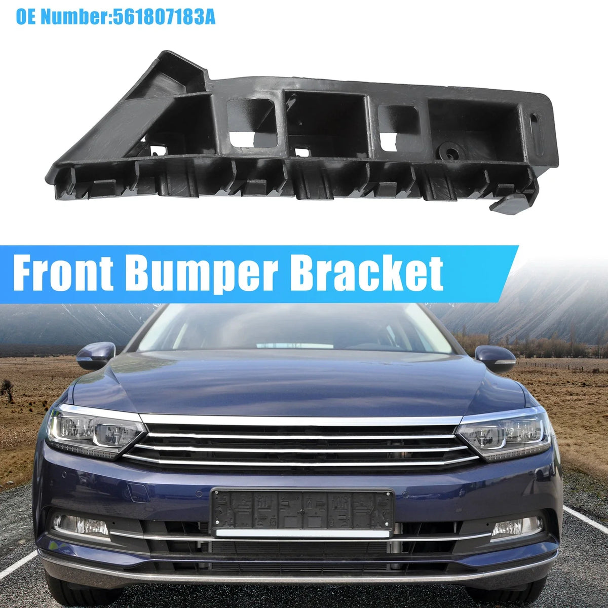 Front Left Bumper Cover Bracket No. 561807183A for VW Passat (2012–2015)