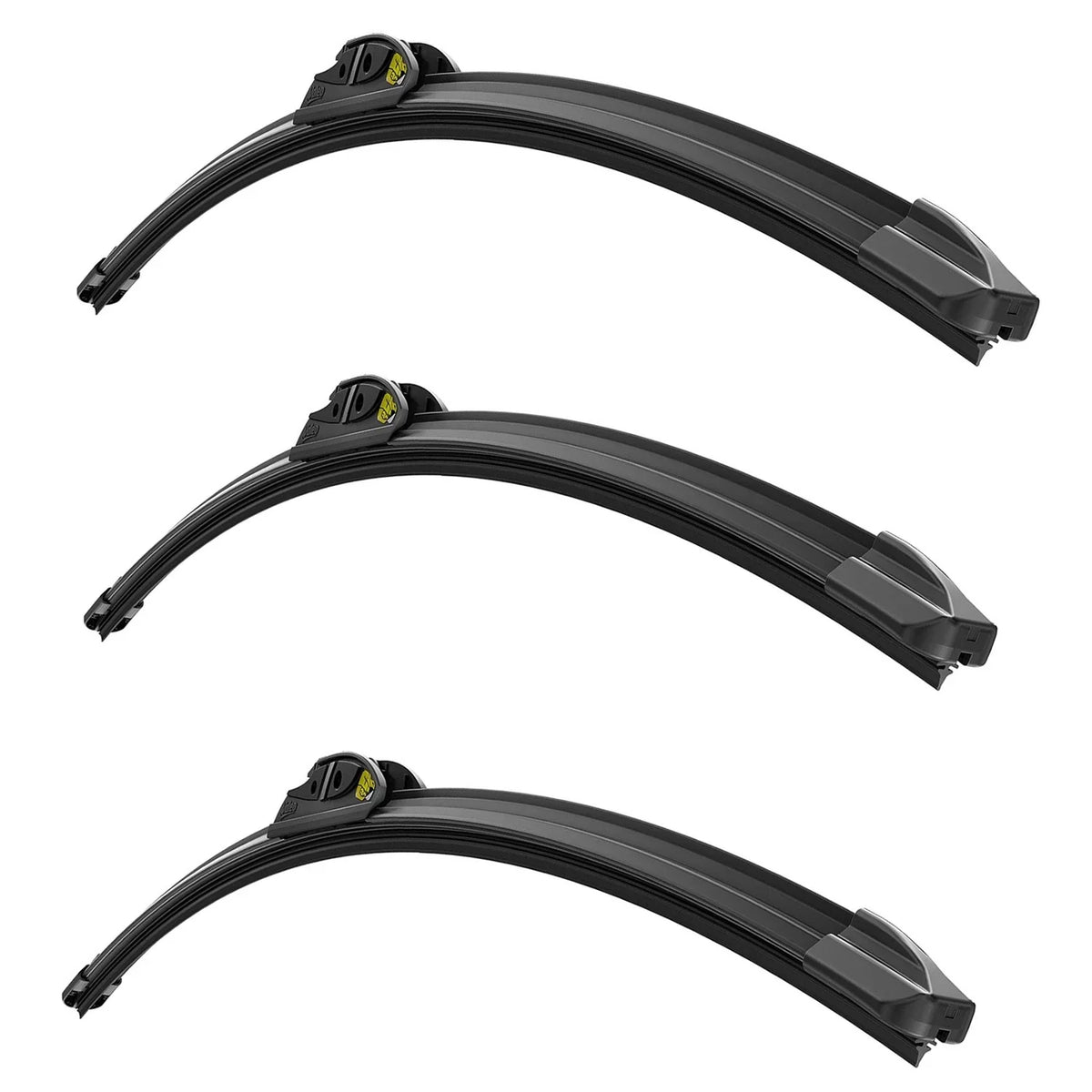 3pc Wiper Blade Kit for Valeo Ultimate Beam (16" Left/Right/Rear)