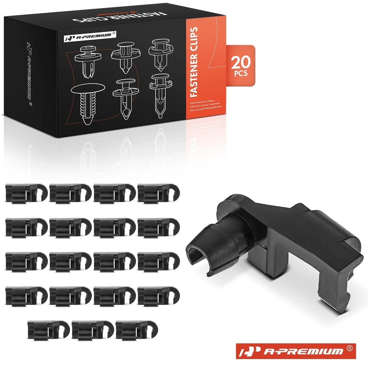 20Pcs Nylon Door Lock Rod & Hood Latch Clip for Ford GM