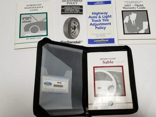 Owner's Manual for Mercury Sable (2001) OEM with Case