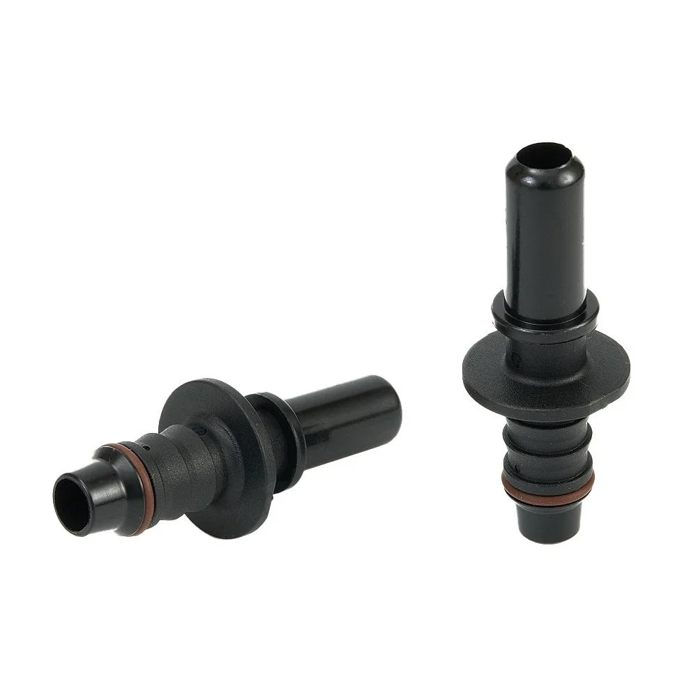 2X Fuel Line Connectors for Motorcycle (Black)