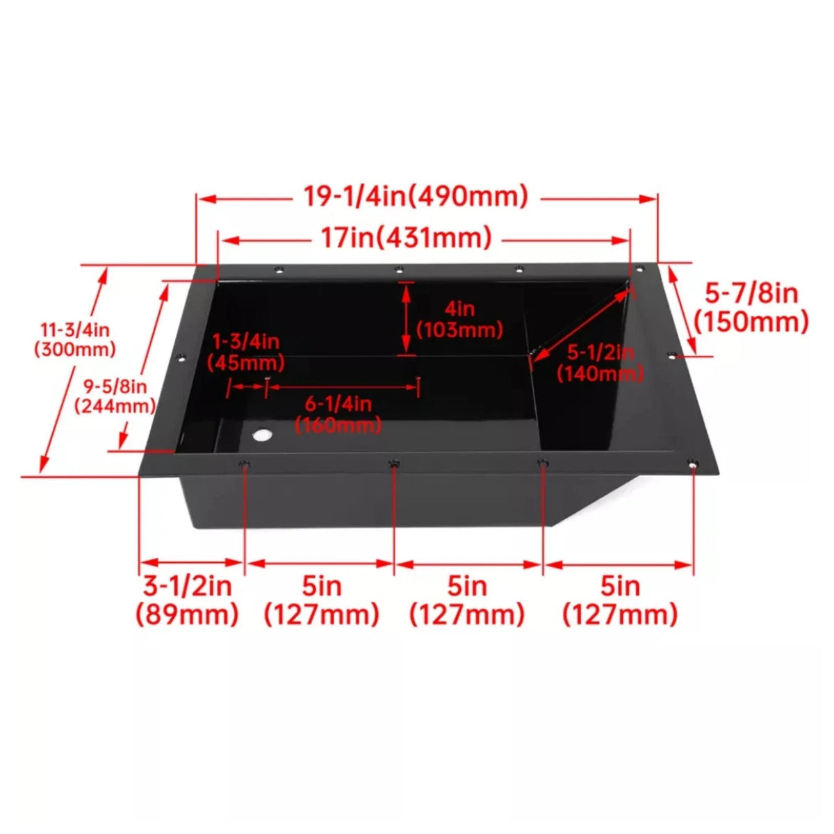 Recessed Easy Boat Trolling Motor Pan for