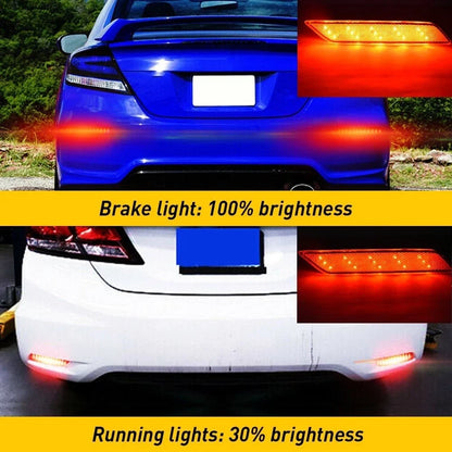 LED Rear Reflector Light for Honda Civic (2013-2015) - Bumper Accessory