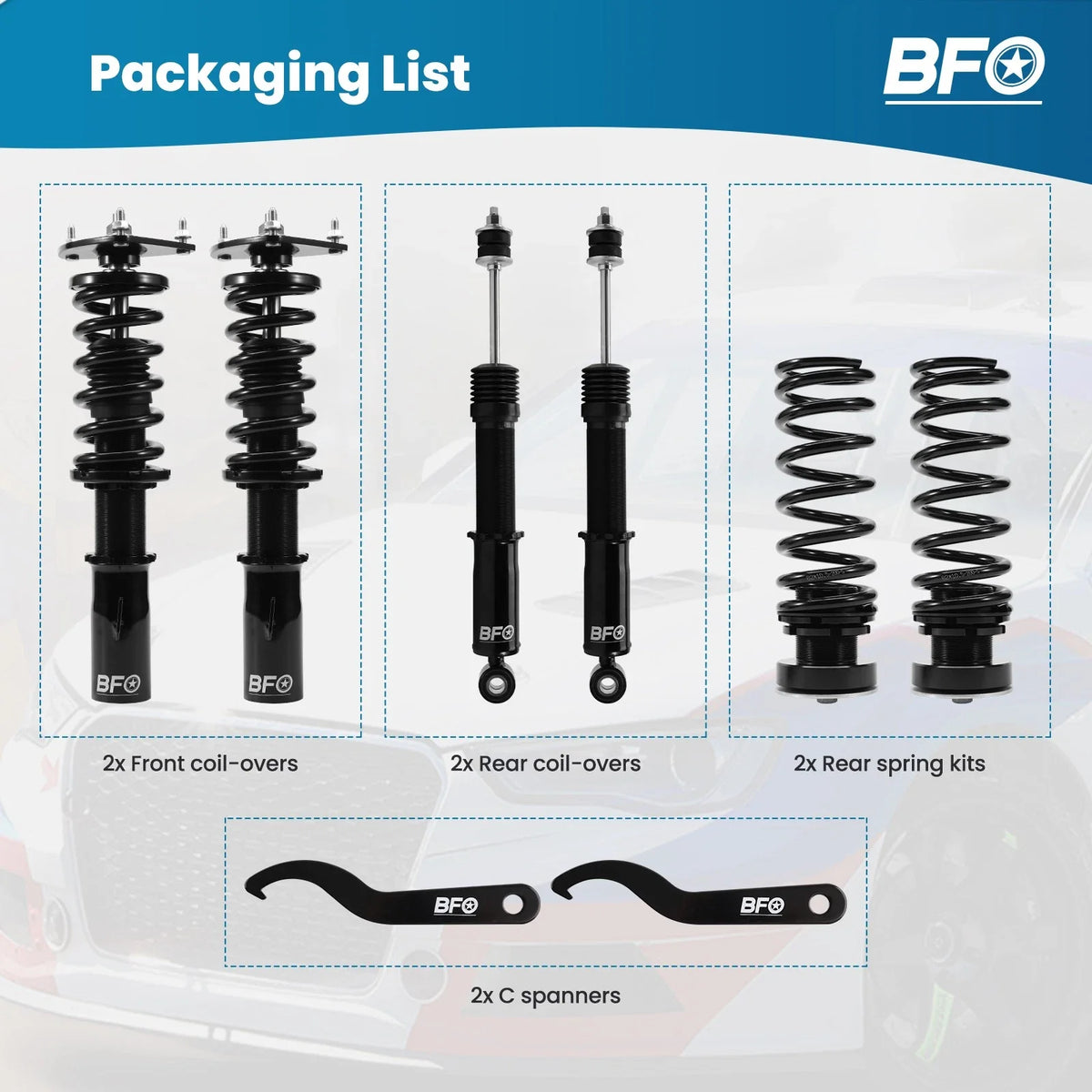 Performance Adjustable Coilovers - Fits 2004–2006 Scion xB
