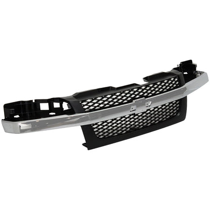 Grille Assembly 2 Piece for Chevrolet Colorado (2004–2012) Textured Dark Gray