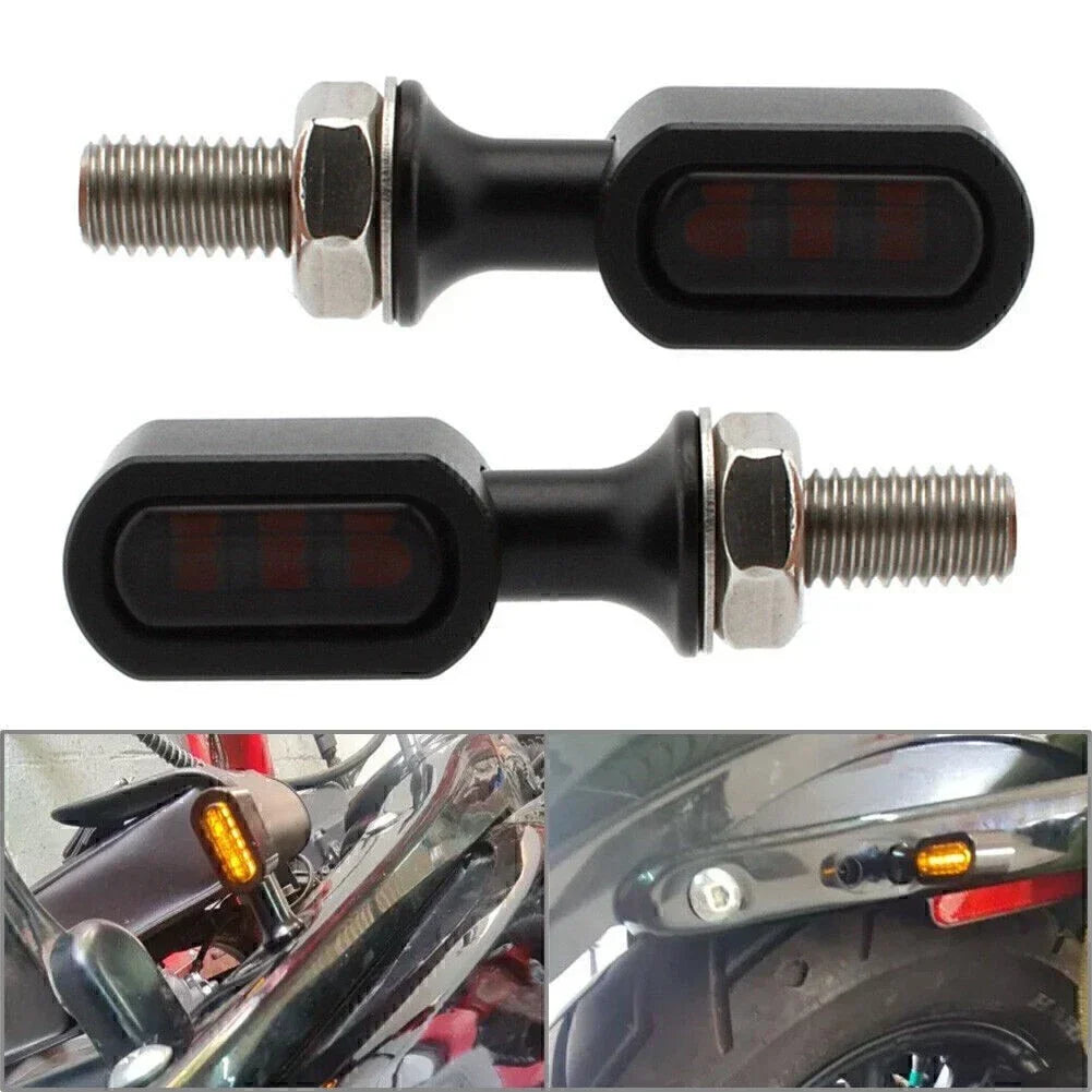Rear Turn Signal Light - Smoke Lens Mini LED for Harley