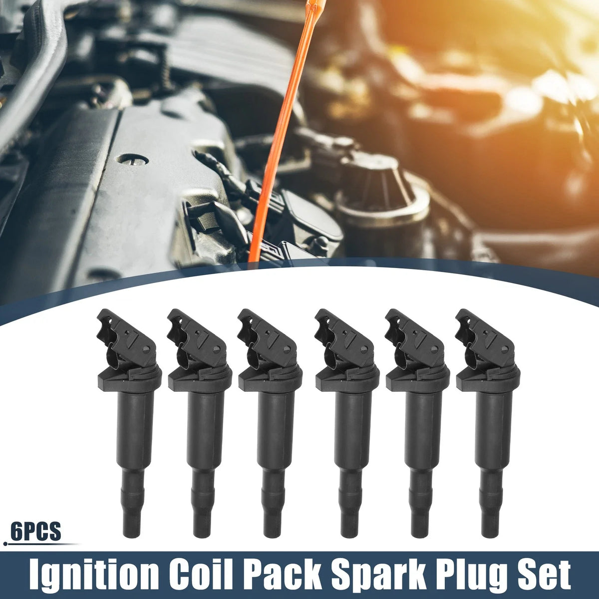 Set of 6 Ignition Coils for BMW (703820029991)