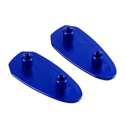 Blue Mirror Delete Plates for BMW S 1000 RR 2020-2023 - Blanking Blocks