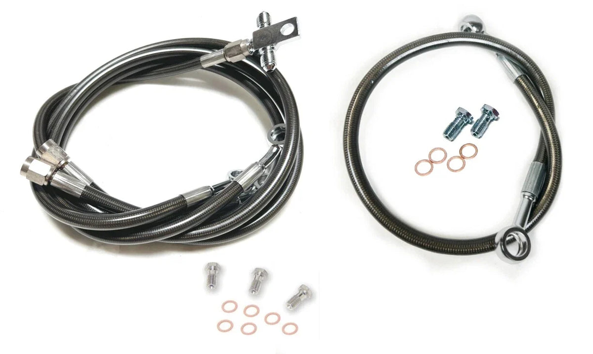 Streamline Steel Braided Brake Lines for Raptor 700 (2006–2015) +0" Front +2" Rear