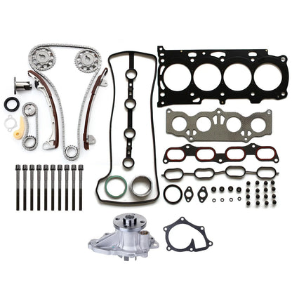 Timing Chain Bolts and Head Gasket Set with Water Pump for Toyota Camry 07-09