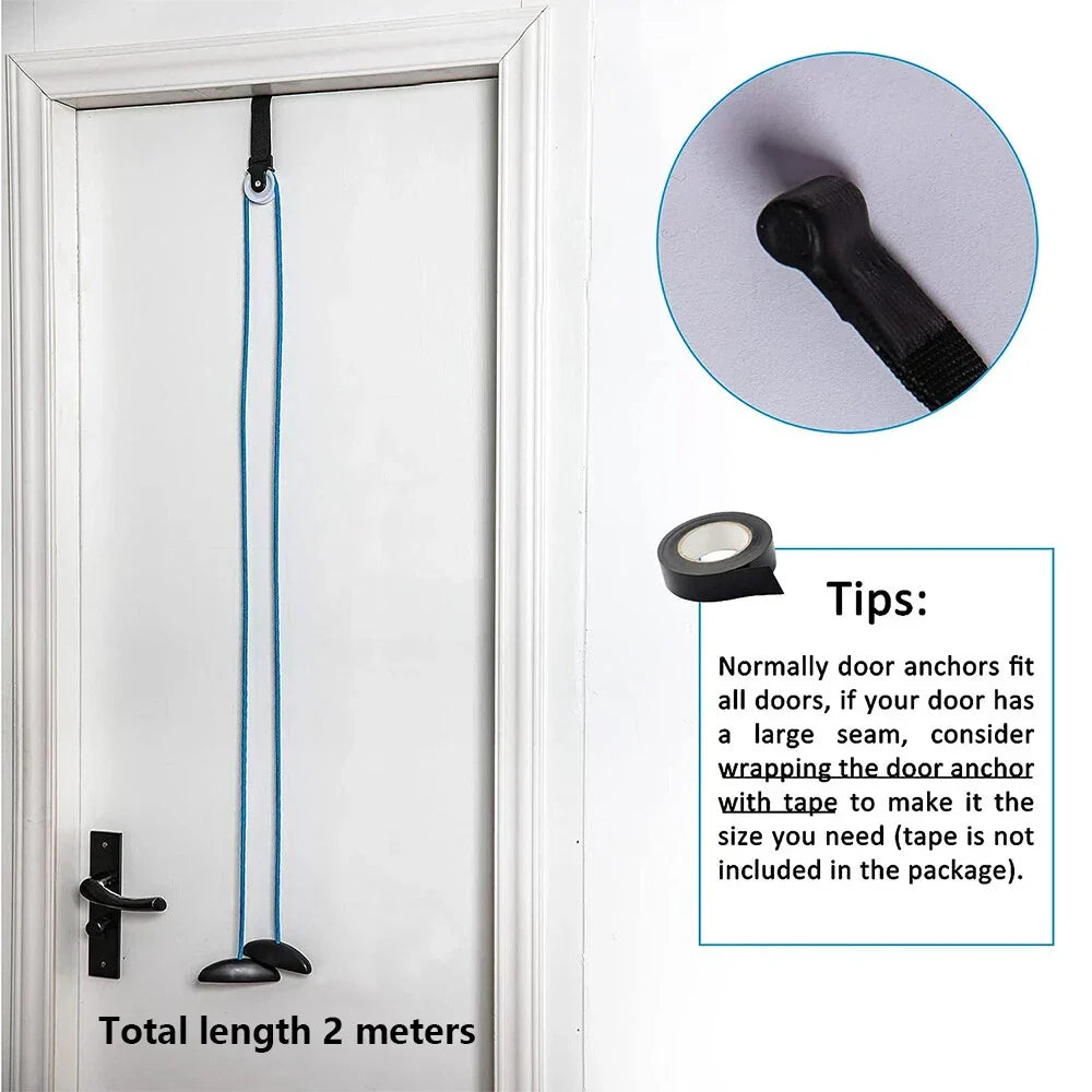 Blue Shoulder Pulley Pull Rope Set for Therapy Exercises