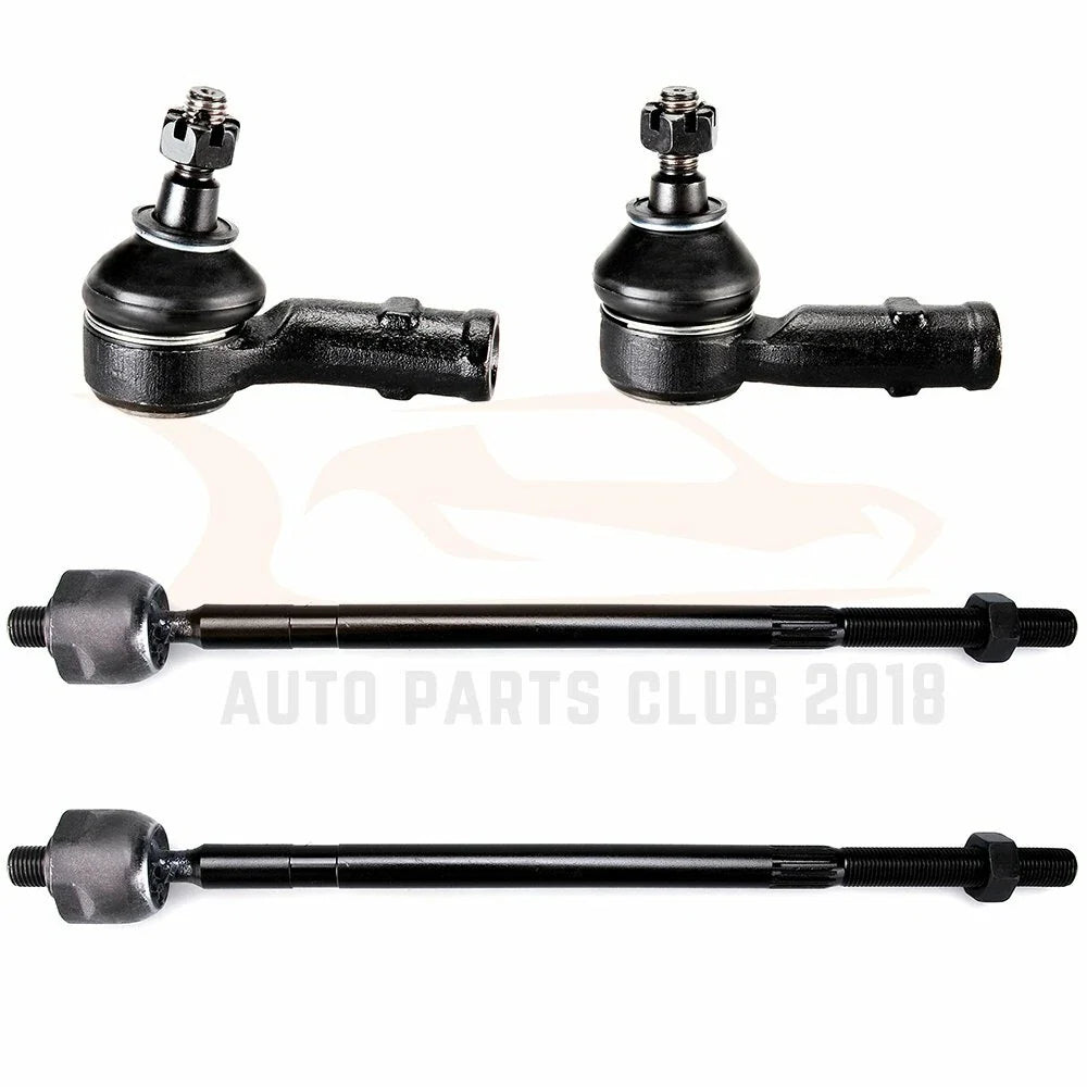 Set of 4 Steering Inner Outer Tie Rod End Links for Ford Focus (2008)