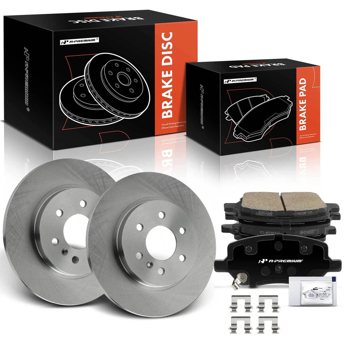 Rear Disc Brake Rotors & Ceramic Pads for Chevy Uplander Buick Terraza (2005–2008)