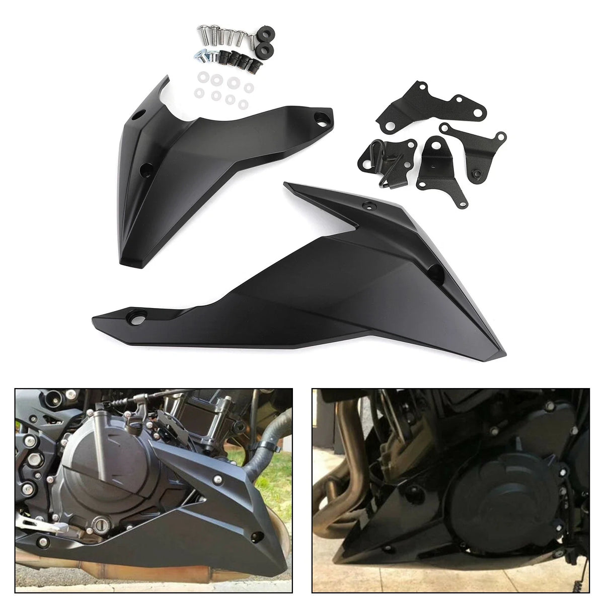 Engine Panel Belly Pan Lower Cowling Cover for Kawasaki Z400 (2018–2023)
